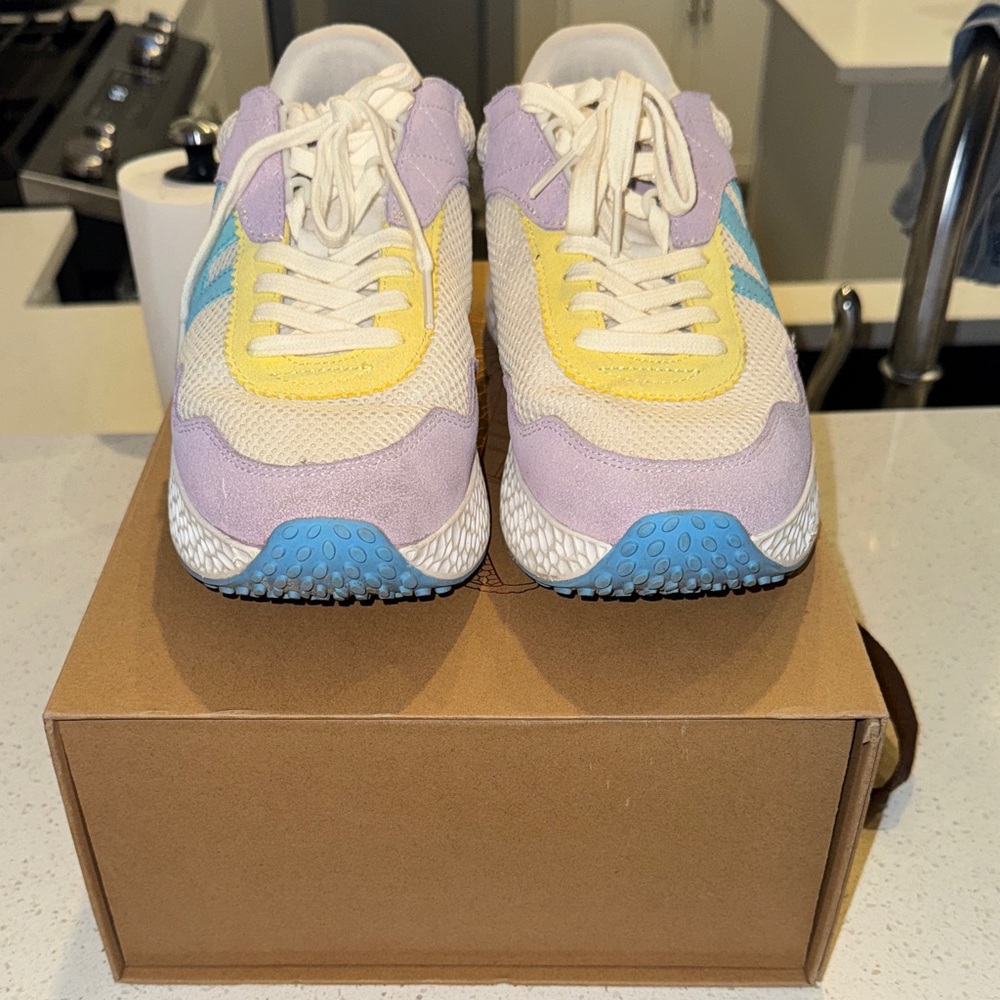 Vintage Havana Sneakers in Purple, Yellow, and Blue - Picture 5 of 5